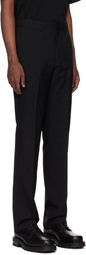 N.Hoolywood Black Slim Straight Slacks Trousers