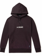Comme des Garçons HOMME - Logo-Print Cotton-Jersey Hoodie - Black