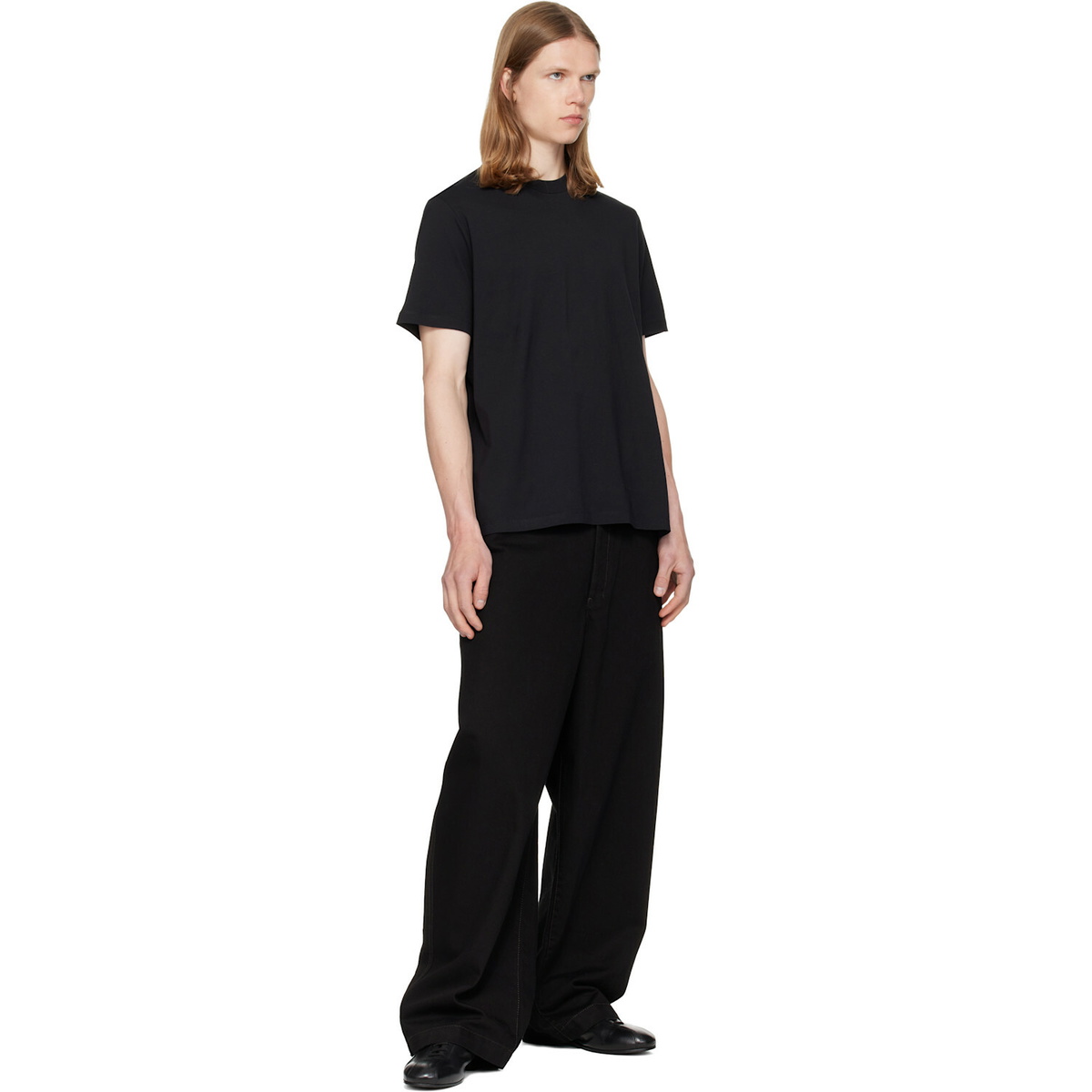 Jil Sander Black Crew-Neck T-shirt