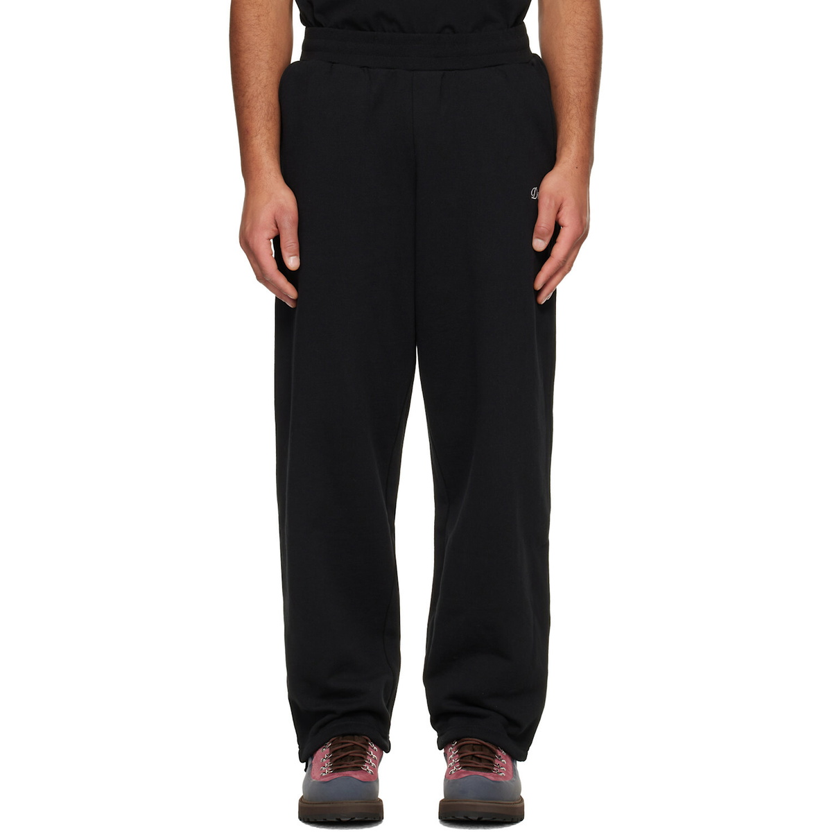 Dime Black Cursive Small Logo Sweatpants