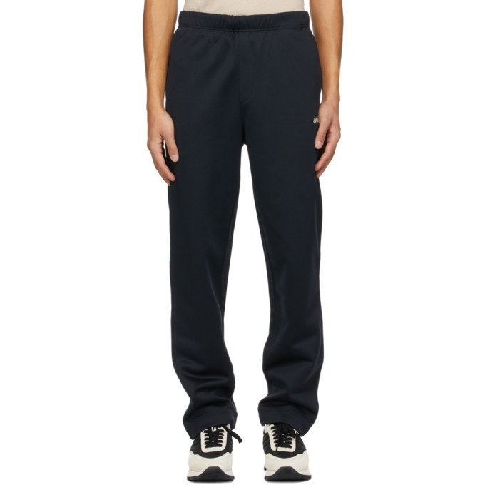 Photo: AMI Alexandre Mattiussi Navy Embroidered Technical Lounge Pants