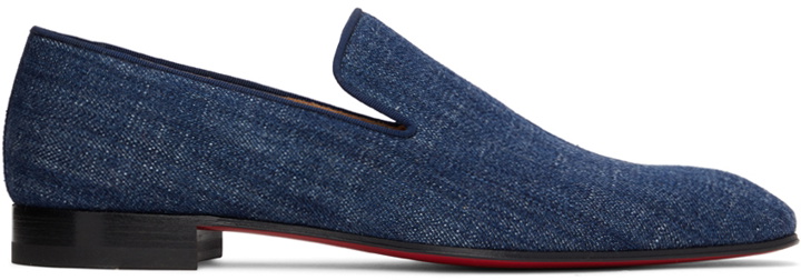 Photo: Christian Louboutin Blue Denim Dandelion Loafers