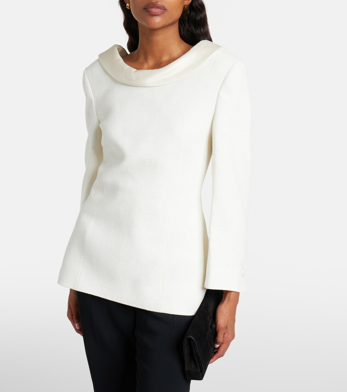 Róhe Satin-trimmed blazer