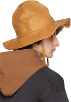 Visvim Tan Leather Panamka Scout Hat