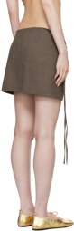 Paloma Wool Brown Drari Miniskirt