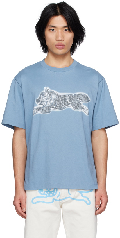 Photo: ICECREAM Blue Iced Out Running Dog T-Shirt