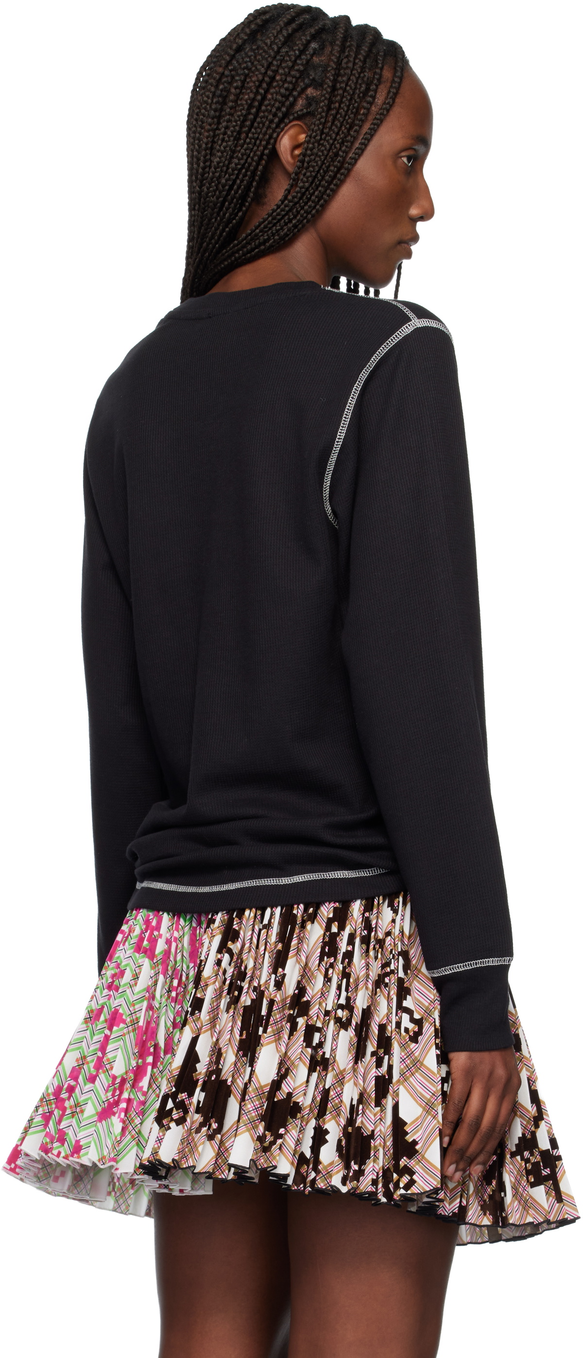Anna Sui Black 'Sui 81' Thermal T-shirt