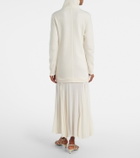 Xu Zhi Paneled wool-blend maxi dress