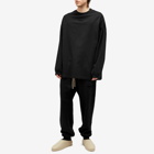 Fear of God ESSENTIALS Men's Essentials Long Sleeve T-Shirt in Jet Black