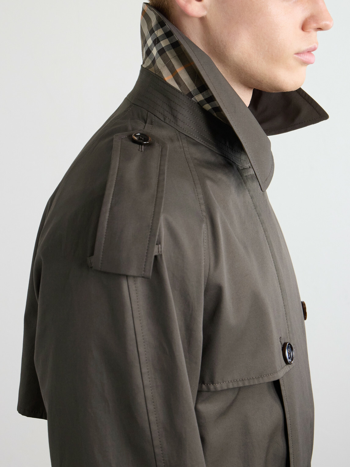 Burberry - Belted Cotton-Gabardine Trench Coat - Brown