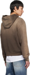1017 ALYX 9SM Brown Garment Dye Boxy Hoodie