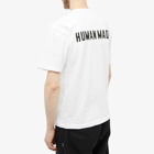 Human Made Men's Heart Badge Slub T-Shirt in White