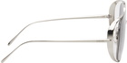 LOEWE Silver Cutout Square Sunglasses