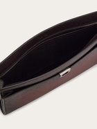 Ferragamo Mens Gancini pouch in Red