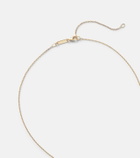 Suzanne Kalan One Of A Kind 18kt gold necklace with emerald and diamonds