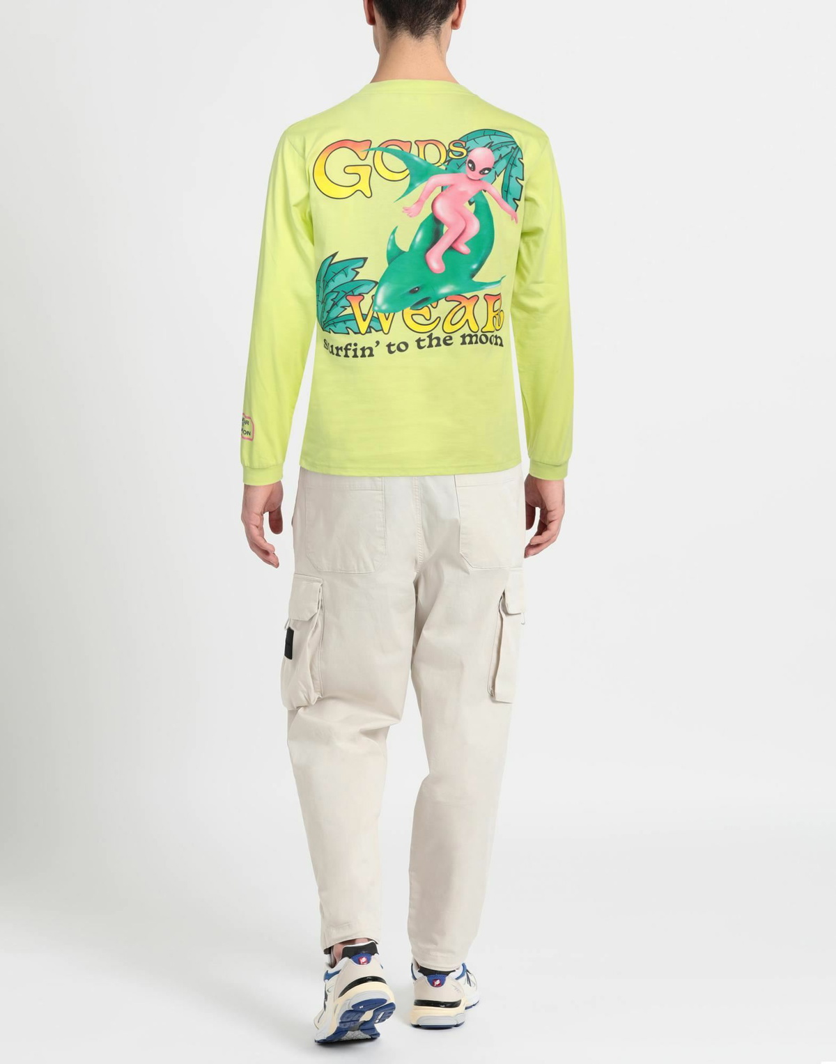 Gcds Mens T-shirt in Yellow