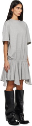 FIDAN NOVRUZOVA Gray Rhea T-Shirt Minidress
