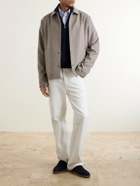 Kiton - Felted Wool-Blend Blouson Jacket - Gray