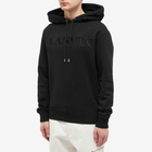 Lanvin Men's Logo Popover Hoody in Black