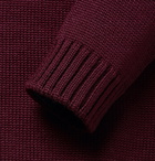 Incotex - Slim-Fit Virgin Wool Rollneck Sweater - Burgundy