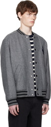 A.P.C. Gray Micka Bomber Jacket