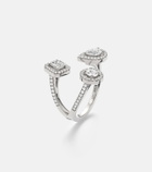 Messika My Twin Trilogy 18kt white gold ring with diamonds