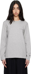Comme des Garçons Shirt Gray Logo T-shirt