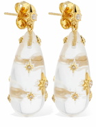 ZIMMERMANN Crystal & Quartz Drop Earrings