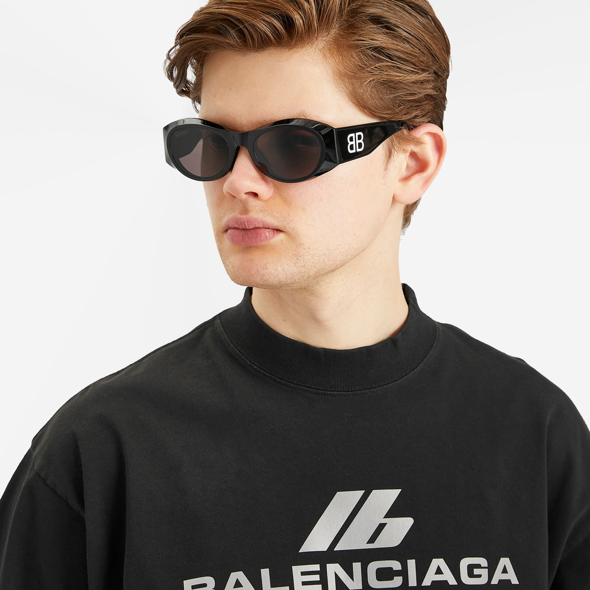 Balenciaga BB0396SK Sunglasses in Black/Grey 