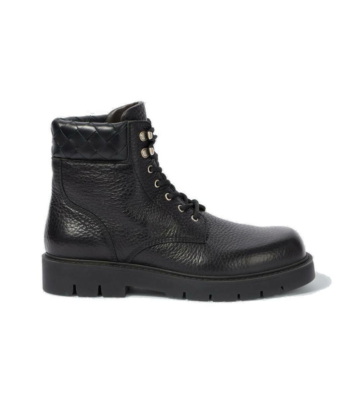 Photo: Bottega Veneta Haddock leather combat boots