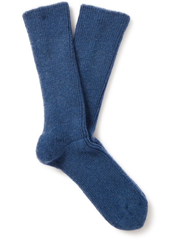 Photo: Anonymous ism - Wool Lazy Ribbed Wool-Blend Socks