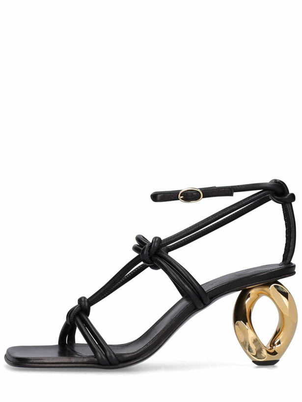 Photo: JW ANDERSON - 75mm Leather Chain Heel Sandals