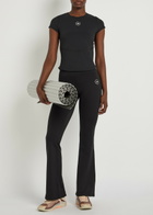 Adidas X Stella Mccartney Training Logo Stretch-jersey T-shirt Black