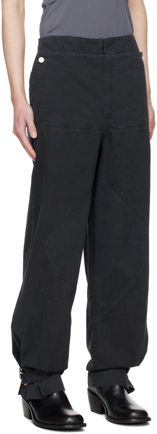 Dion Lee Black Shell Trousers