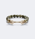 Ananya Chakra 18kt gold beaded bracelet with gemstones