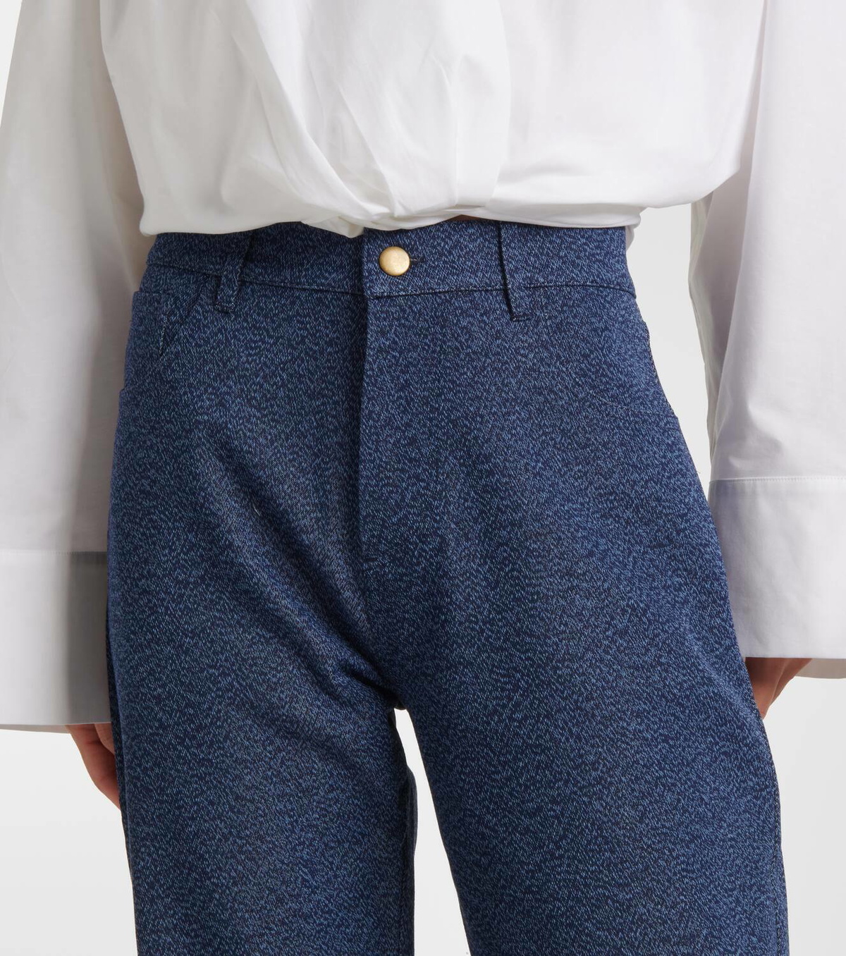 Tove Axel cotton-blend straight pants
