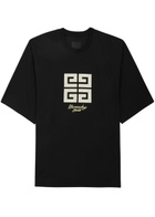 Givenchy Logo-embroidered Cotton T-shirt Black