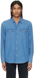 Nudie Jeans Blue George Denim Shirt