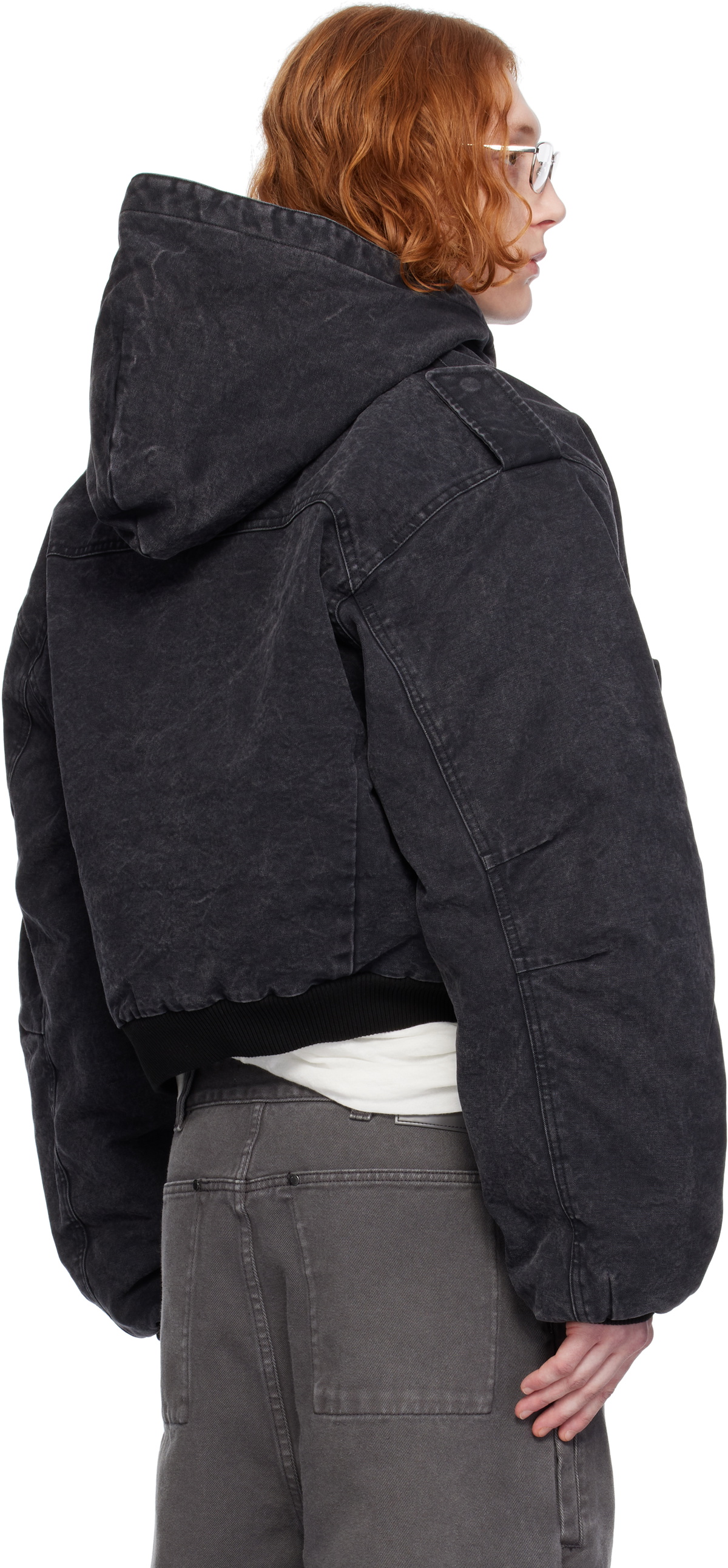 Entire Studios Black W2 Bomber Jacket Entire Studios