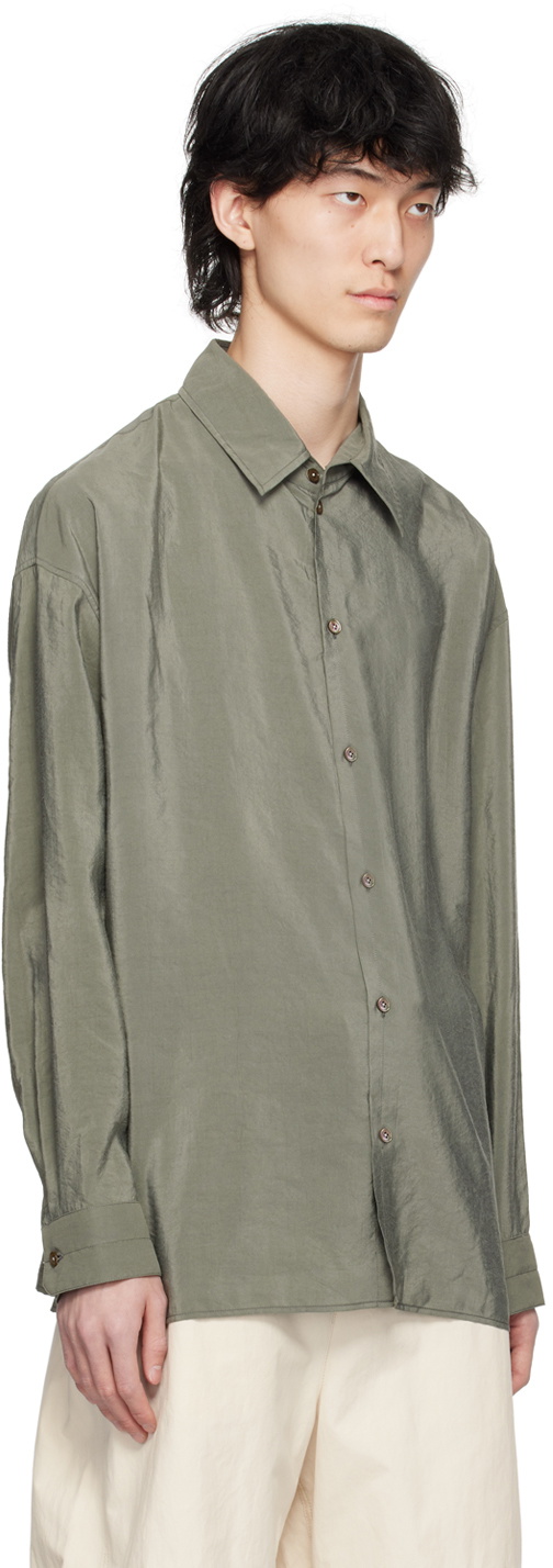 LEMAIRE Gray Twisted Shirt Lemaire