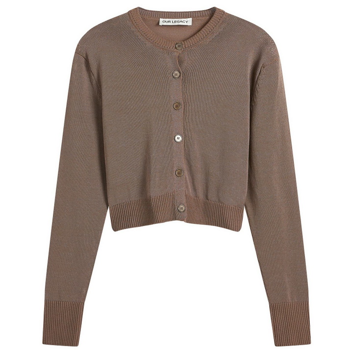 Photo: Our Legacy Women's Micro Cardigan in Cangiante Copper
