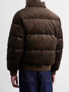 Polo Ralph Lauren - Logo-Embroidered Quilted Cotton-Corduroy Down Jacket - Brown