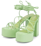 Paris Texas - Malena 130 leather platform sandals