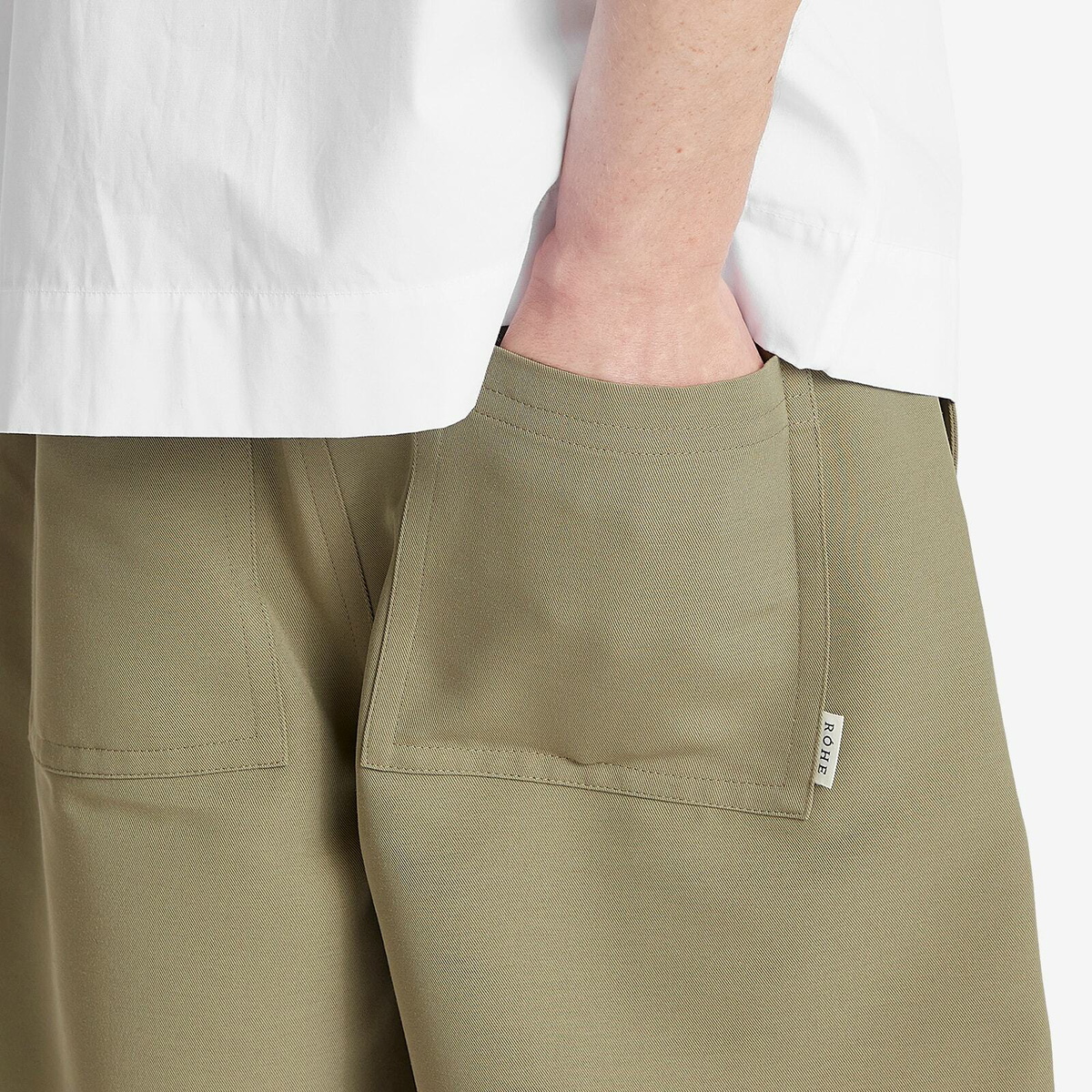 Róhe Men's Utility Shorts in Sage