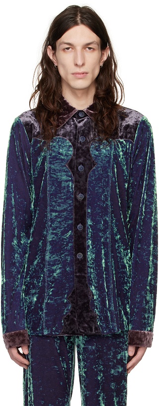 Photo: Anna Sui SSENSE Exclusive Blue Shirt