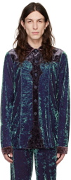 Anna Sui SSENSE Exclusive Blue Shirt