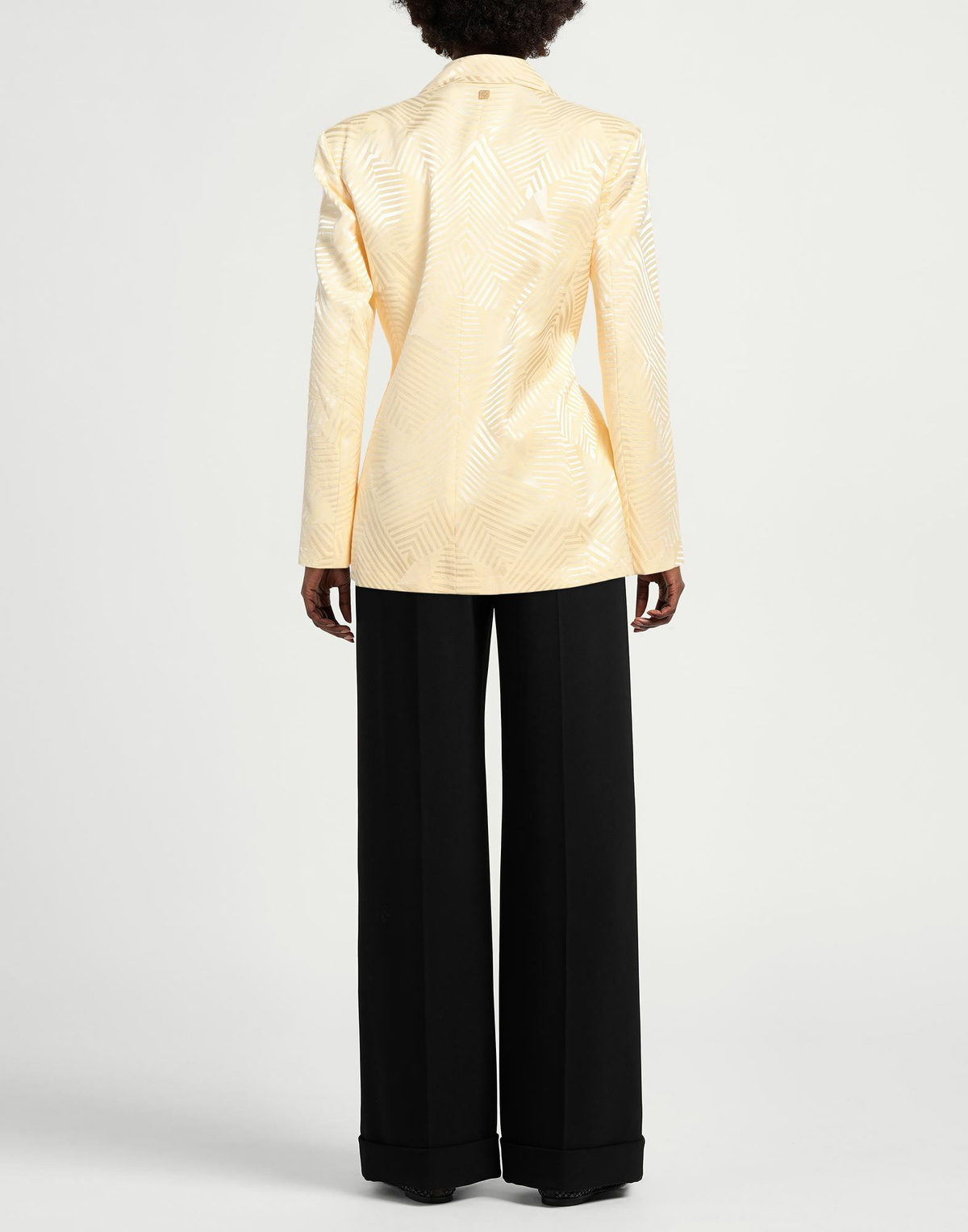 Manila Grace Womens Blazer in Yellow