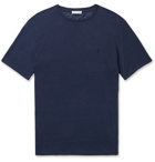 Etro - Logo-Embroidered Linen T-Shirt - Blue