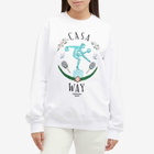 Casablanca Women's Statue En Marbre Sweatshirt in White