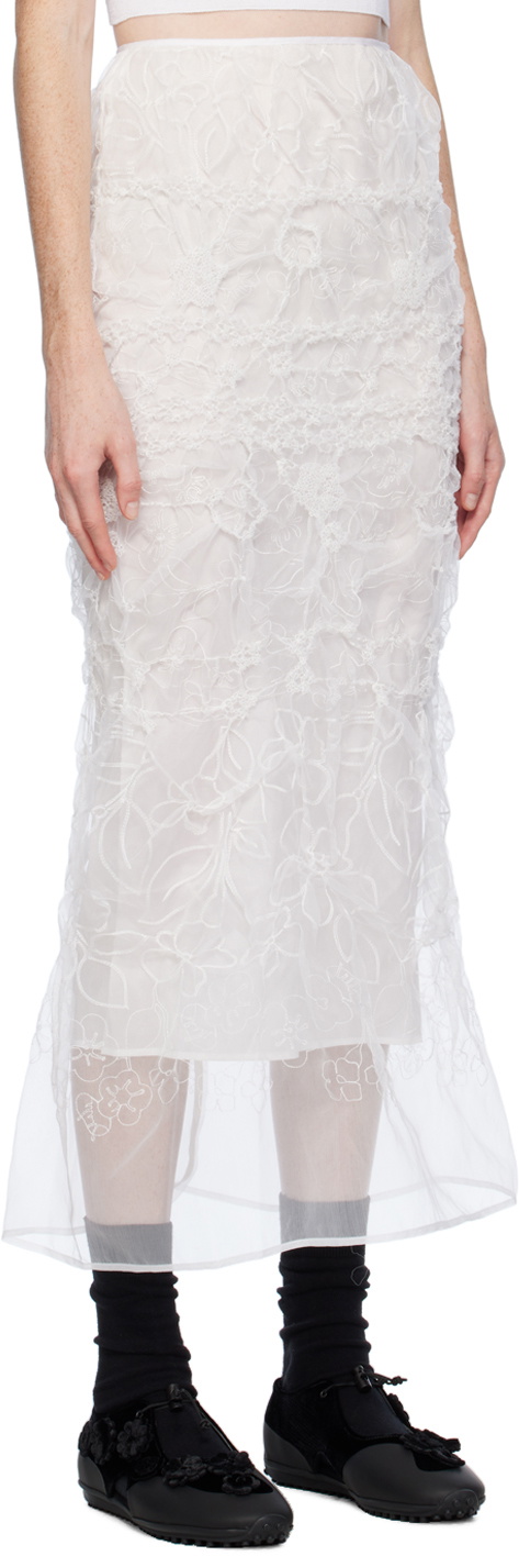 Cecilie Bahnsen White Universe Maxi Skirt Cecilie Bahnsen